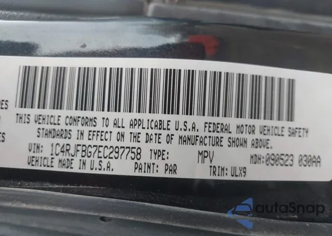 2014 Jeep Grand Cherokee Limited z USA, uszkodzony, nr VIN 1C4RJFBG7EC297758